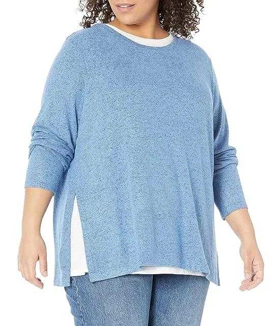 Plus Size Sweet Dreams Long Sleeve Double Layer Tee