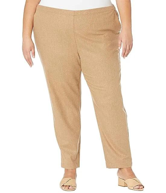 Plus Size Tapered Ankle Pants