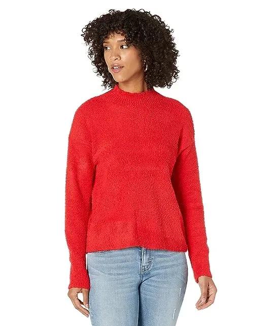 Plush Mock Neck Sweater