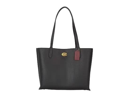 Polished Pebble Leather Willow Tote