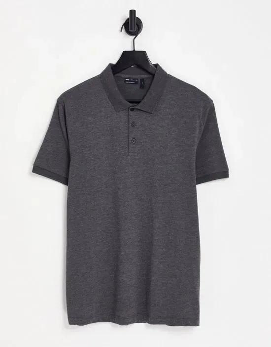 polo in charcoal heather