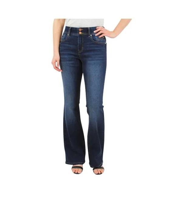 Postpartum Bootcut Jeans with front and back pocket detail Dark Wash