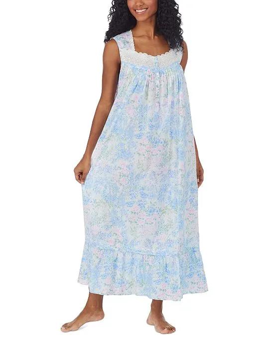 Printed Cotton Lawn Ballet Nightgown
