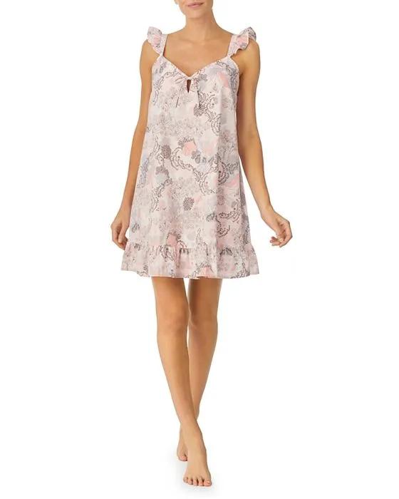 Printed Cotton Night Gown