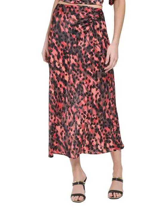 Printed Midi Skirt