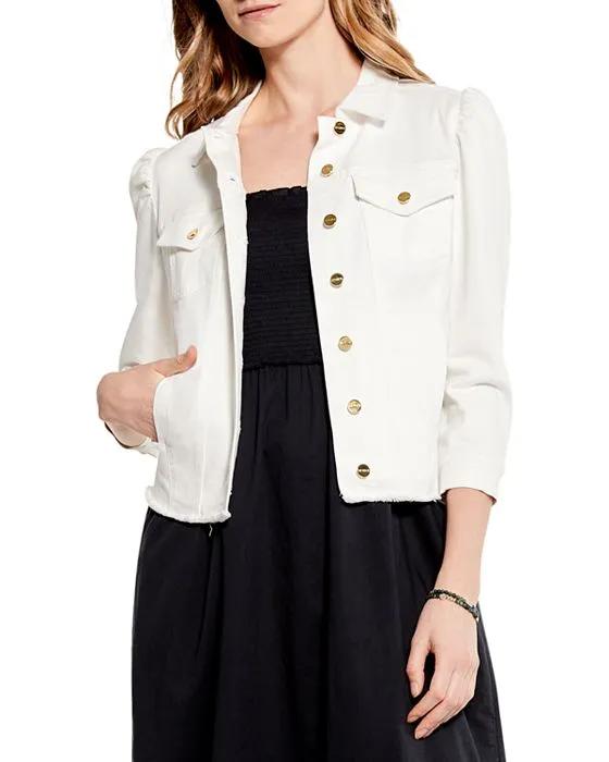 Puff Sleeve Denim Jacket