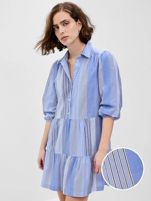 Puff Sleeve Shirtdress