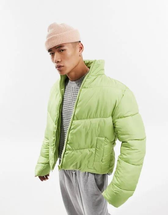 puffer jacket in green