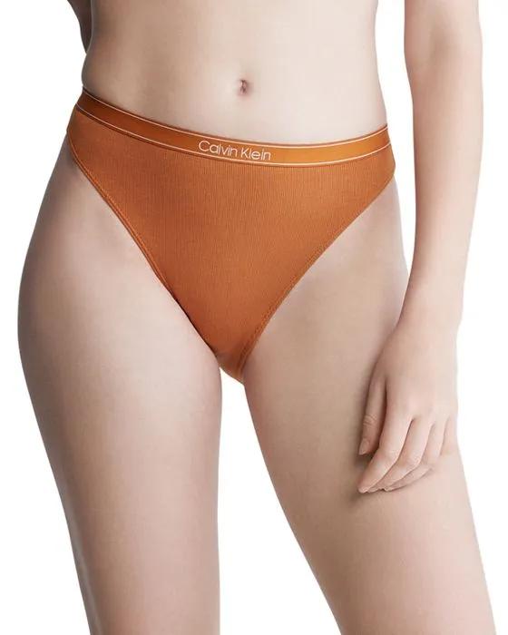 Pure Ribbed High Leg Bikini