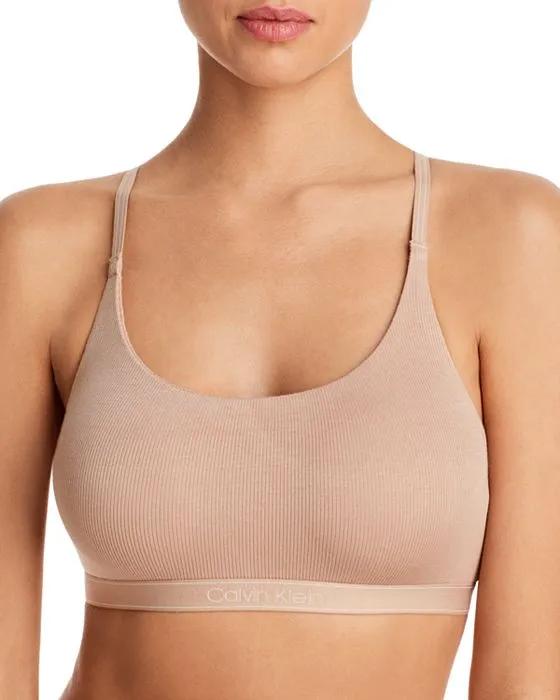 Pure Ribbed Unlined Bralette