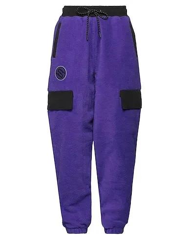 Purple Bouclé Casual pants