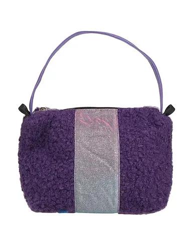 Purple Bouclé Handbag