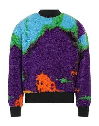 Purple Bouclé Sweatshirt