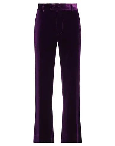 Purple Chenille Casual pants