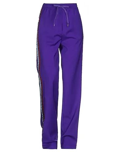 Purple Cool wool Casual pants