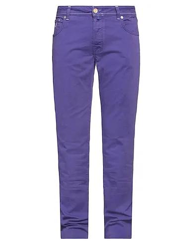 Purple Cotton twill 5-pocket