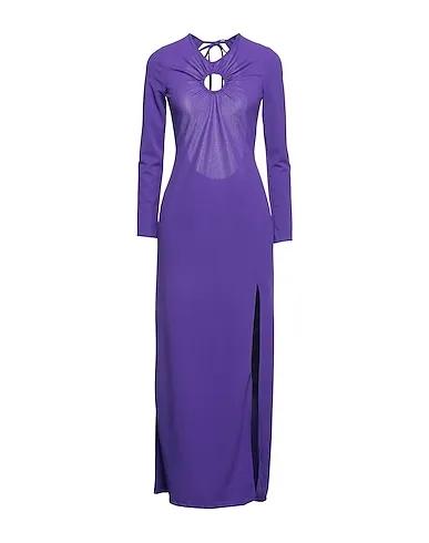 Purple Crêpe Long dress