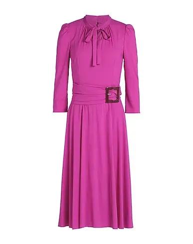 Purple Crêpe Midi dress