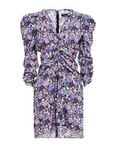 Purple Crêpe Short dress