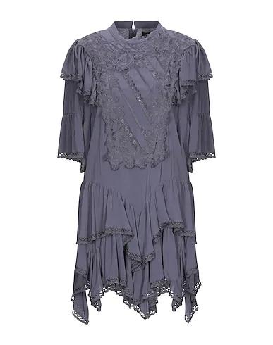 Purple Crêpe Short dress