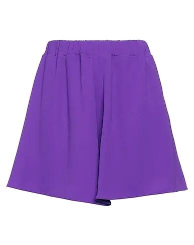 Purple Crêpe Shorts & Bermuda