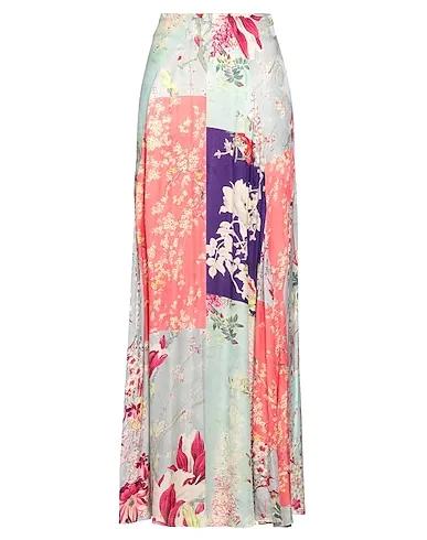 Purple Jacquard Maxi Skirts