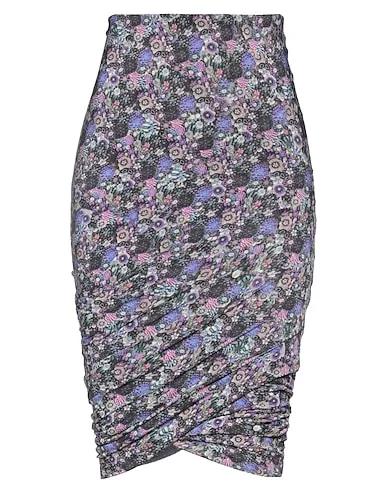 Purple Jersey Midi skirt