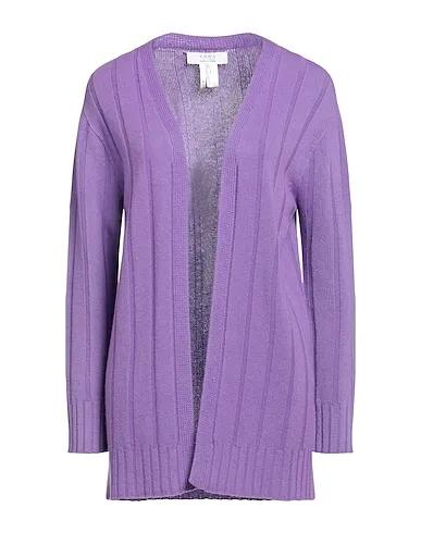 Purple Knitted Cardigan