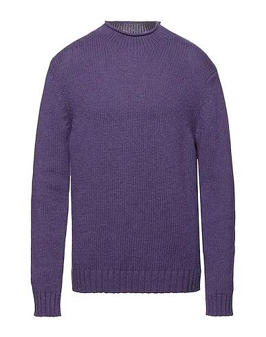 Purple Knitted Cashmere blend