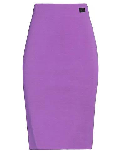Purple Knitted Midi skirt