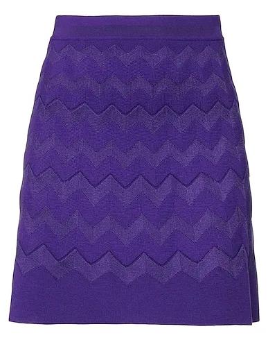 Purple Knitted Mini skirt