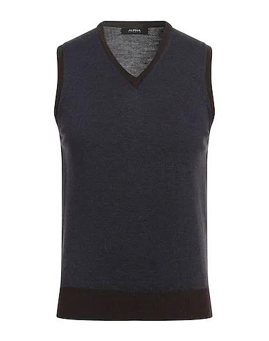 Purple Knitted Sleeveless sweater