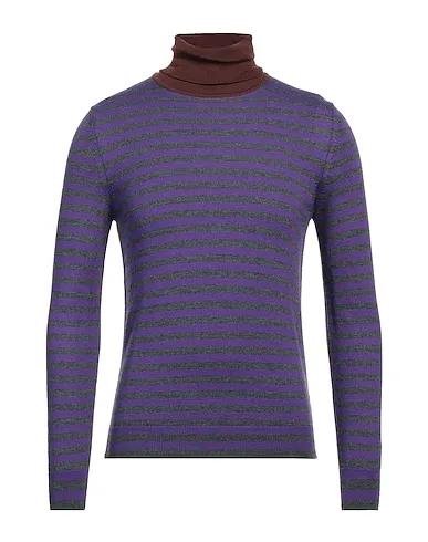 Purple Knitted Turtleneck