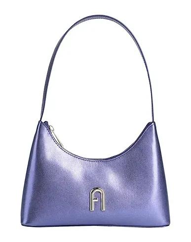 Purple Leather Handbag