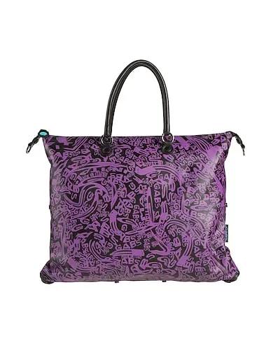 Purple Leather Handbag
