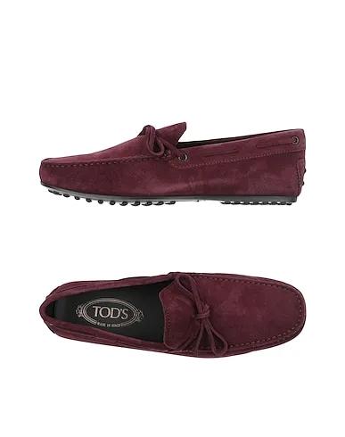 Purple Leather Loafers