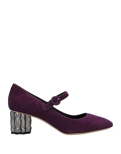 Purple Leather Pump