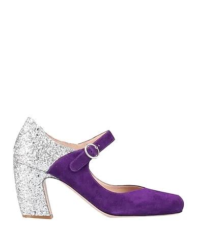 Purple Leather Pump