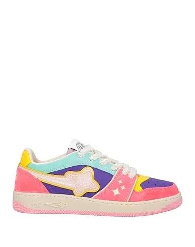 Purple Leather Sneakers