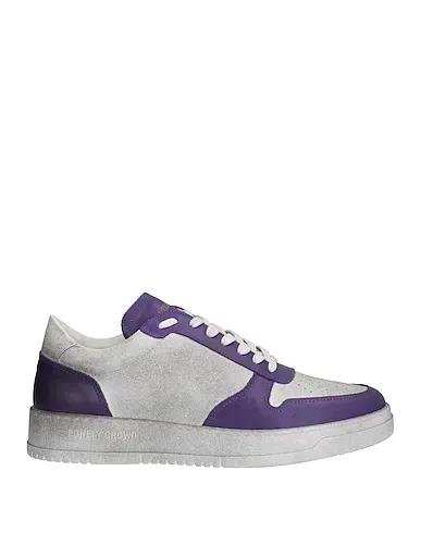 Purple Leather Sneakers