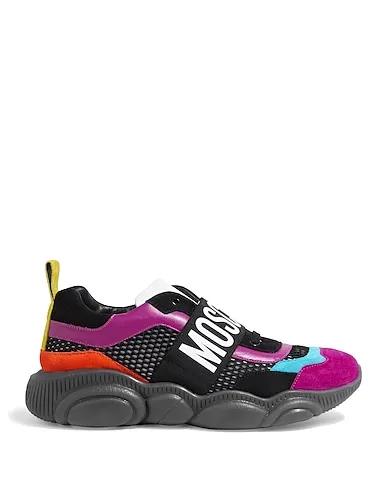 Purple Leather Sneakers