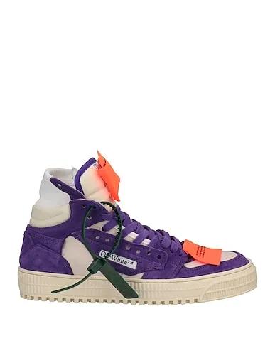 Purple Leather Sneakers
