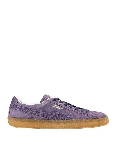 Purple Leather Sneakers
