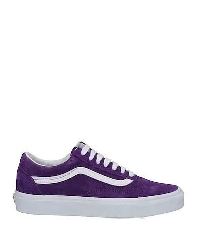 Purple Leather Sneakers