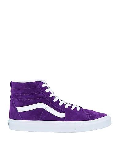Purple Leather Sneakers