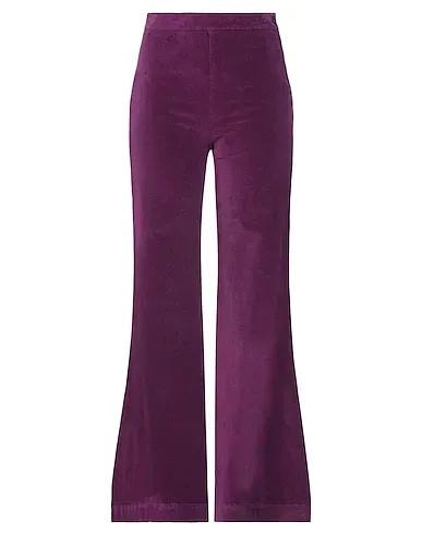 Purple Moleskin Casual pants