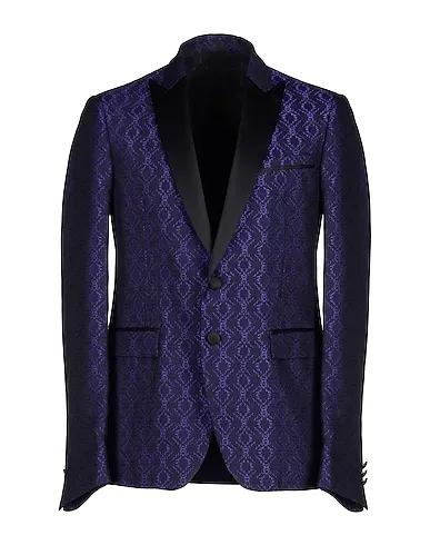 Purple Plain weave Blazer