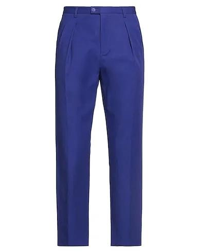 Purple Plain weave Casual pants