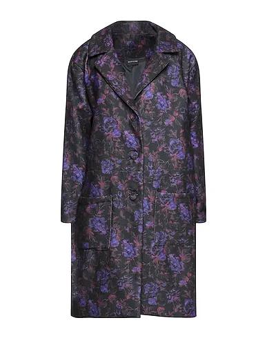 Purple Plain weave Full-length jacket