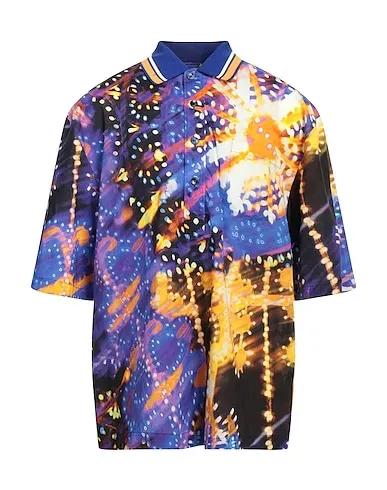 Purple Plain weave Patterned shirt